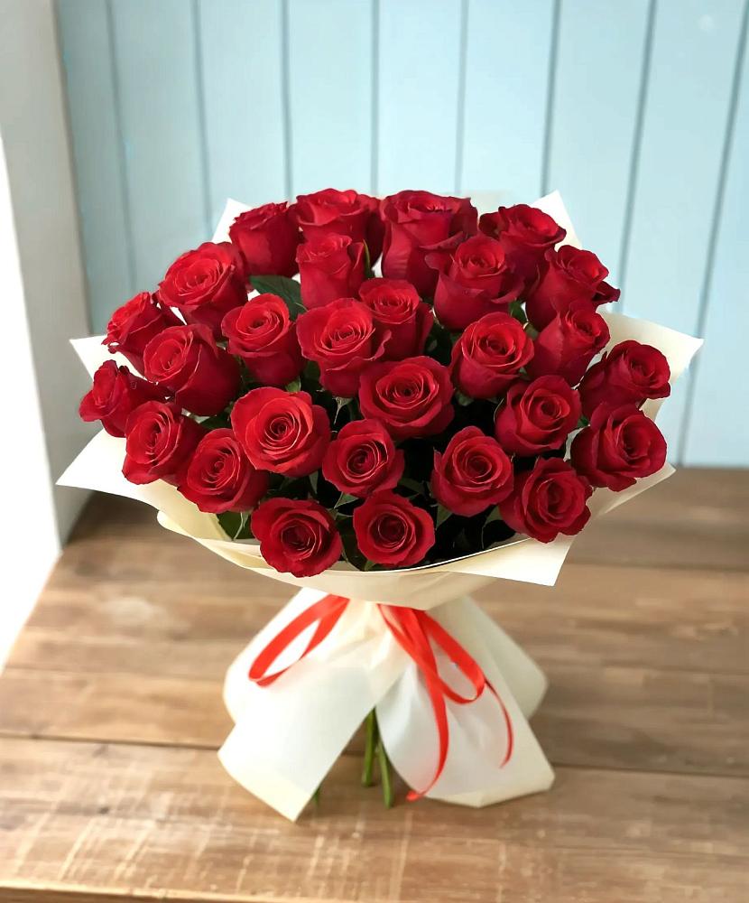 Букет 29 Красных роз в Каче