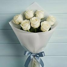 Букет 7 Белых роз Эдлесс Лав #REPLACE_PRED# Каче