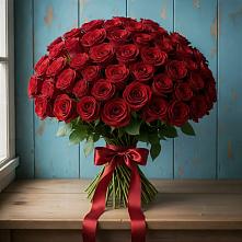 Букет Красные розы Блэк Меджик в Каче