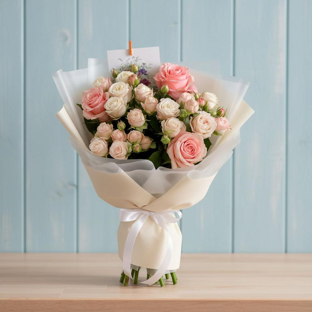 Букет цветов из: Розы в Каче