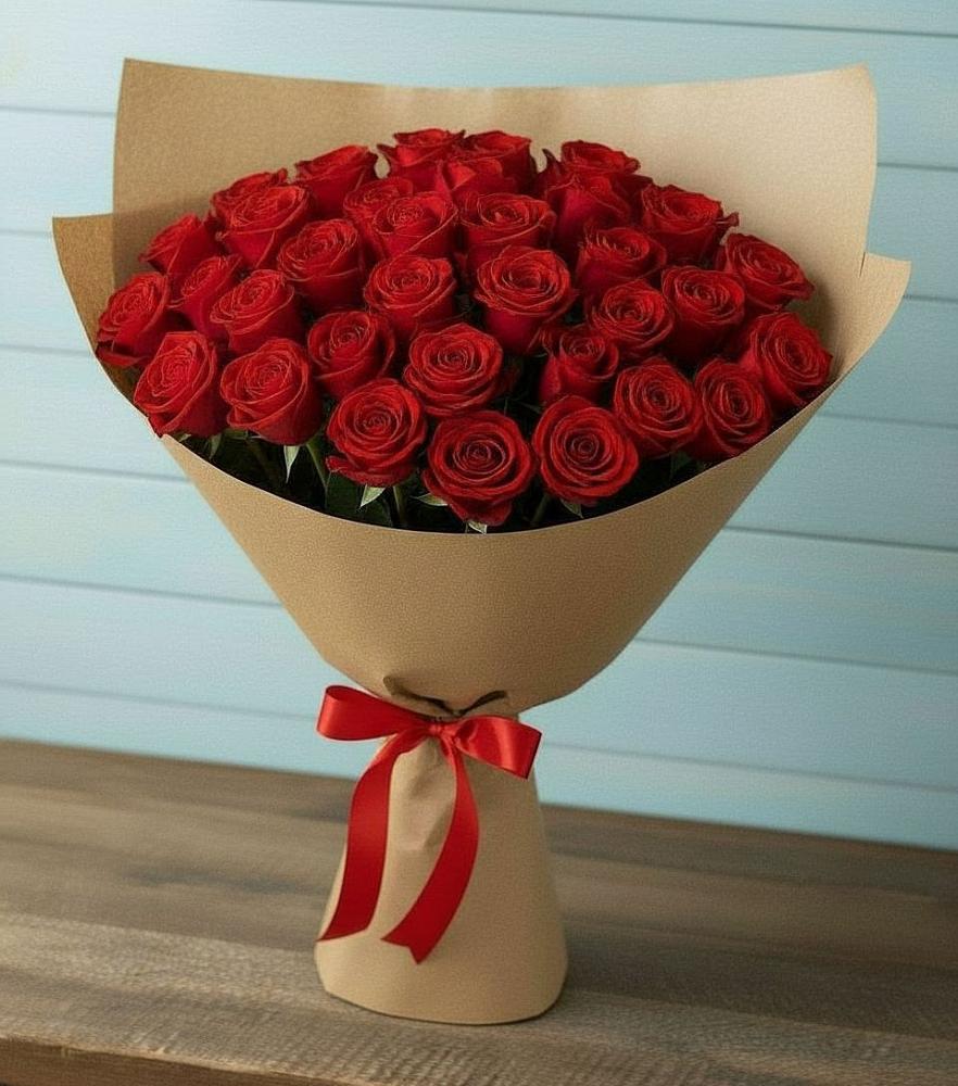 Букет Красные розы Милано в Каче