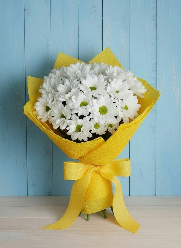 Букет цветов из: Хризантемы в Каче