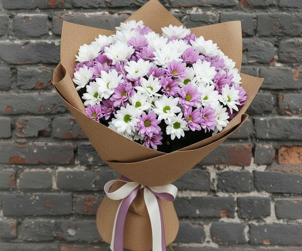 Букет цветов из: Хризантемы в Каче