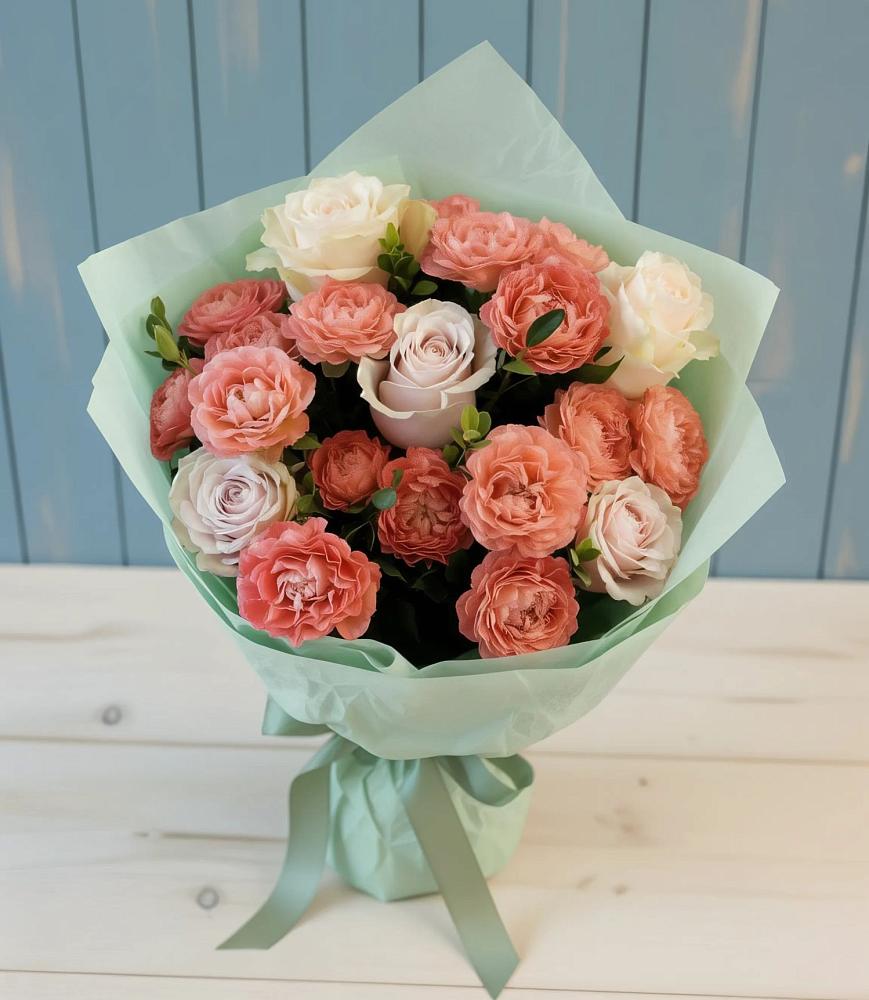 Букет цветов из: Розы в Каче