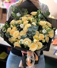 Букет цветов из:  Розы и Лизиантусы #REPLACE_PRED# Каче