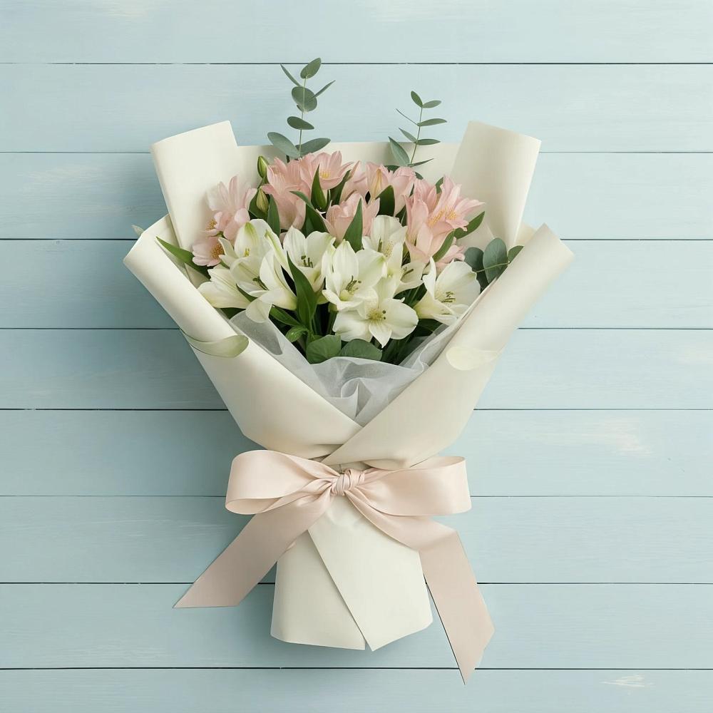 Букет цветов из: Альстромерии в Каче