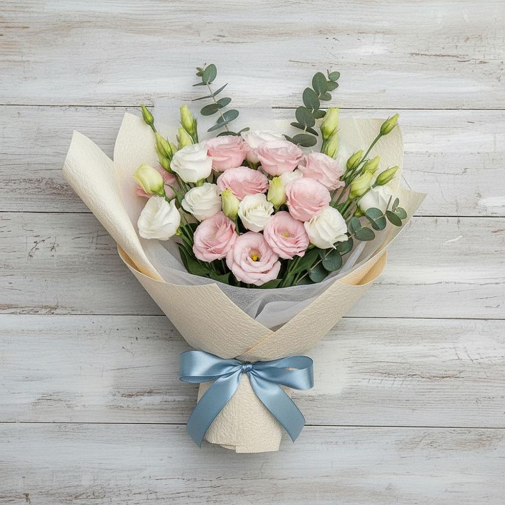 Букет цветов из: Лизиантусы в Каче